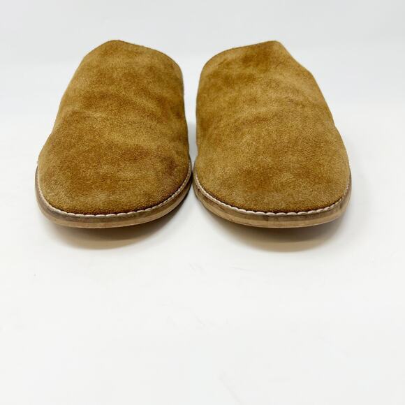 Free People Coronada Suede Slip-on Mules in Cognac Flats Slides Women 41 US 8.5 - Picture 6 of 13